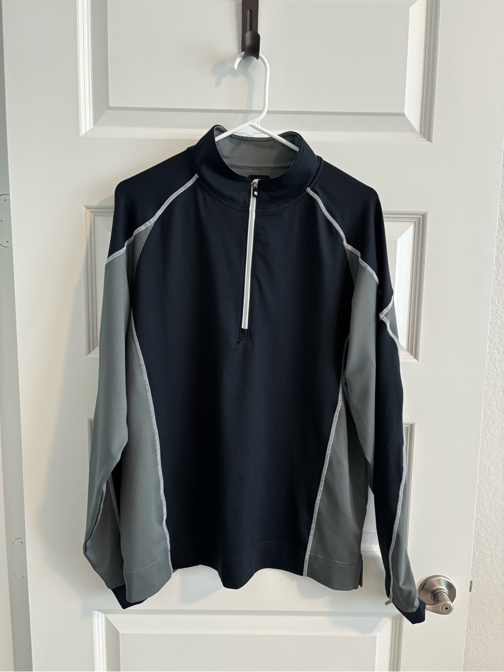 Footjoy Black & Grey Halfzip M